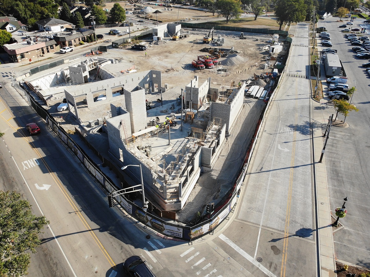 Harmony Square construction on September 18, 2024